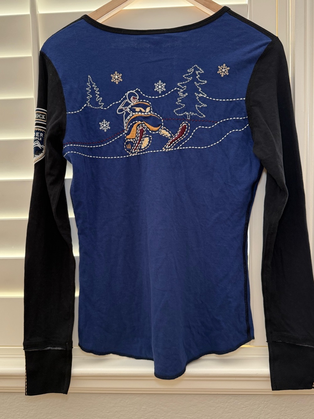 ALP N ROCK Andrea Henley Deep Cobalt Blue Snowmobile Size Small - Picture 2 of 5